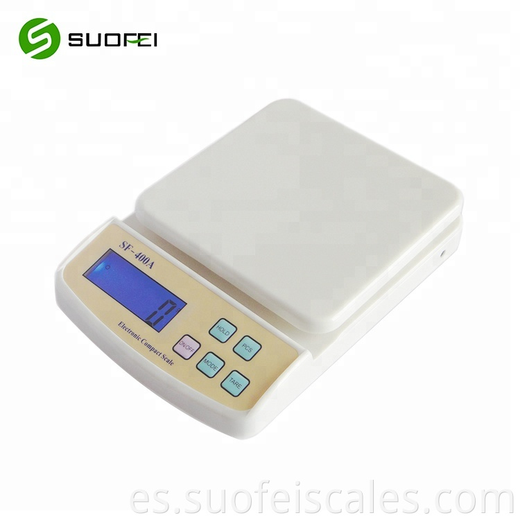 SF-400A Plastic 5 kg Multifunción Digital Digital Kitchen and Food Escala